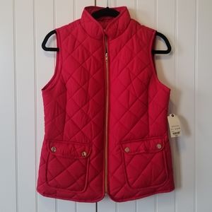 NWT St. John's Bay Vest - Red Puffer Vest
